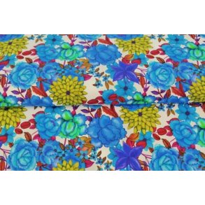 �kotex bomulds jersey m/blomster