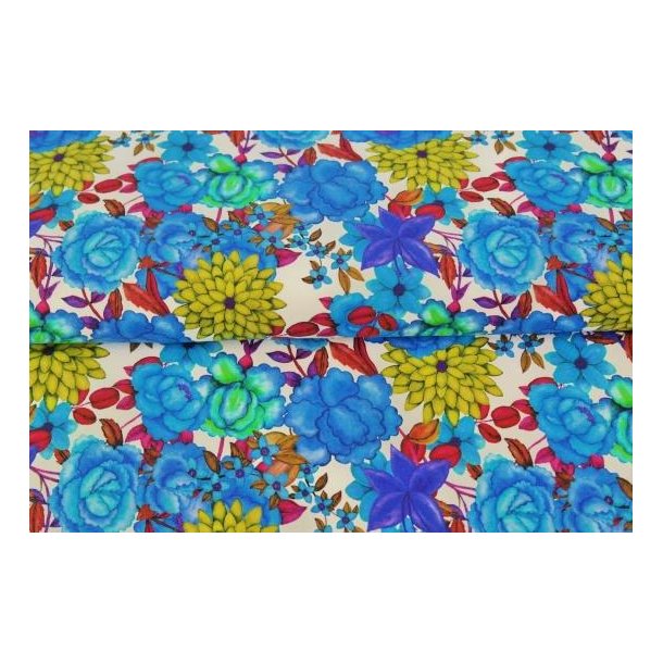 �kotex bomulds jersey m/blomster