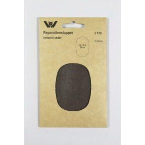 Reparationlap, Imiteret l�der, M�rk brun