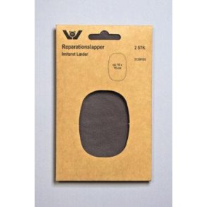 Reparationslap Imiteret l�der, M�rk gr�