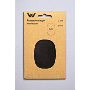 Reparationslap Imiteret l�der, Sort