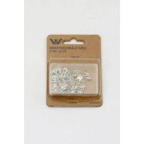 Sikkerhedsn�le 27mm s�lv