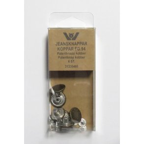 Jeansknap(patentknap) Kobber