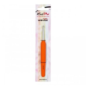 Knitpro waves h�klen�l  4,00mm orange