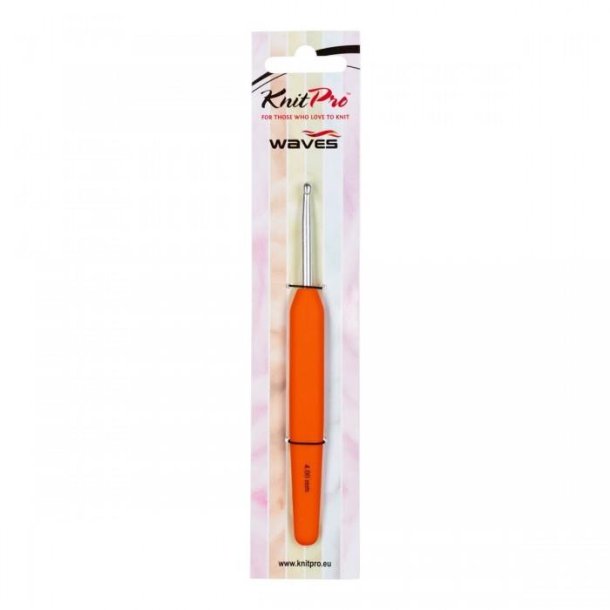 Knitpro waves h�klen�l  4,00mm orange