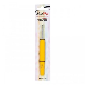 Knitpro waves h�klen�l 5,00mm gul