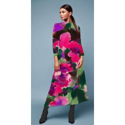 Viscose jersey m/print, Pink