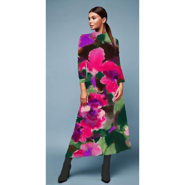 Viscose jersey m/print, Pink