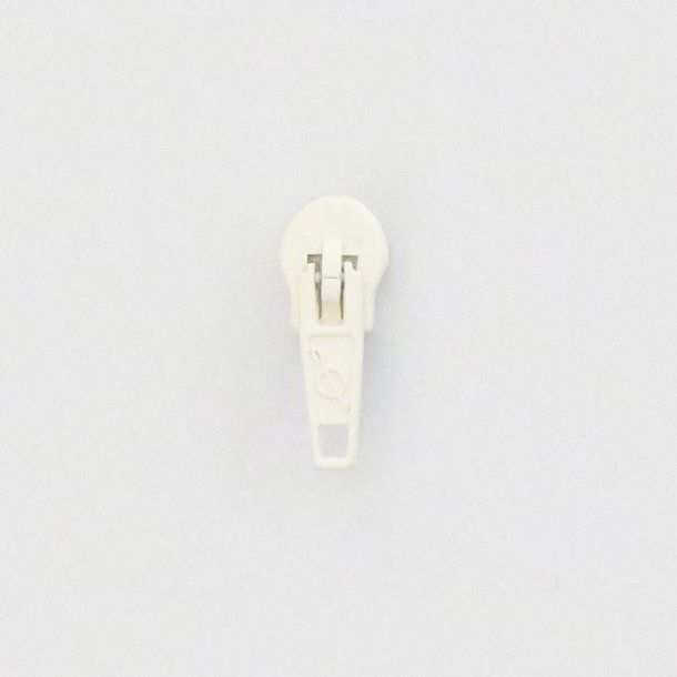 Skyder til lynl�se, meterm�l, Pin-lock 6mm ECRU