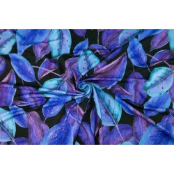 Viscose jersey m/print, Lilla/bl�