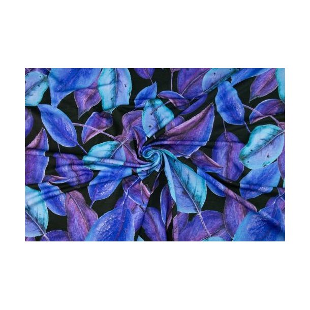 Viscose jersey m/print, Lilla/bl�