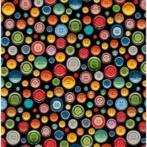 Gobelin m/knapper, Sort