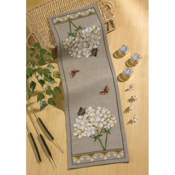 Hvid hortensia, L�ber