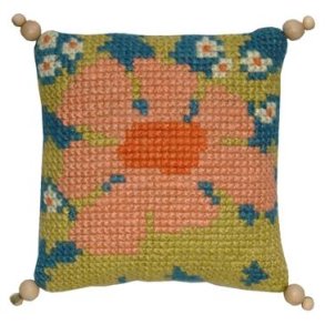 Abrikos blomst p� bl� bund