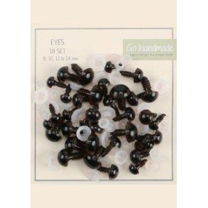 Sikkerheds�jne Brun iris/Sort pupil