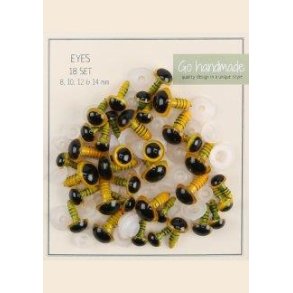 Sikkerheds�jne Gul iris/Sort pupil