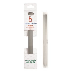 Pony str�mpepinde, 2,50 mm, 15 cm