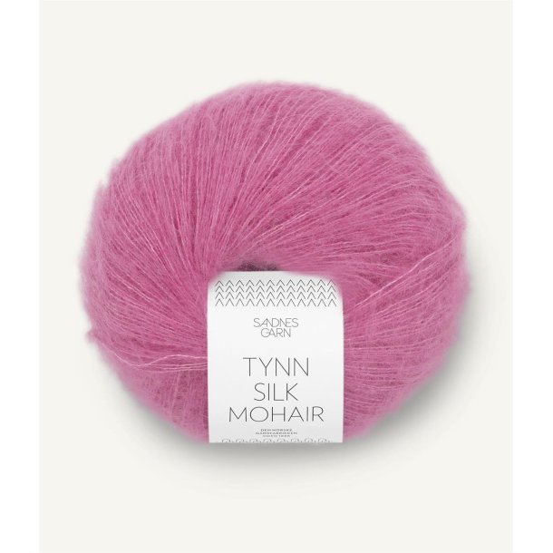 Tynn Silk mohair, Shocking pink