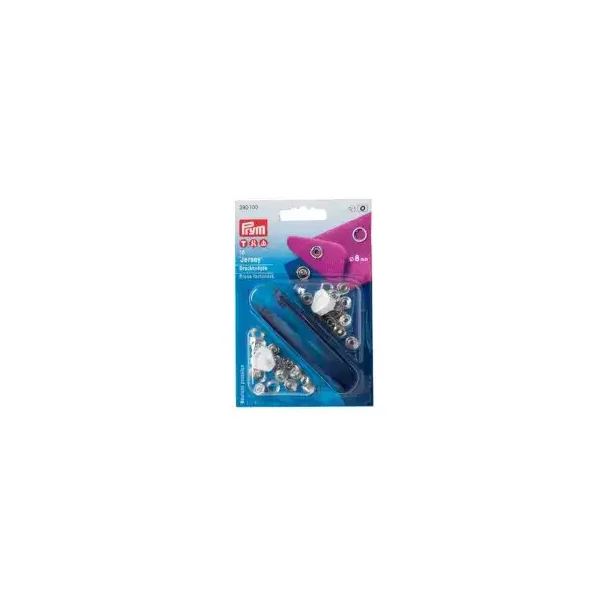 Prym Jersey trykknap 8 mm S�lv