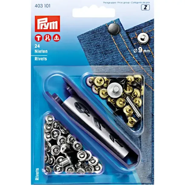 Prym Pyntenitter 9 mm,  S�lv