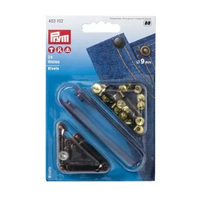 Prym Pyntenitter 9 mm, Antik kobber