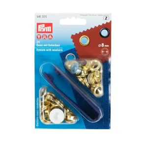 Prym Sn�reringe Guld 8 mm