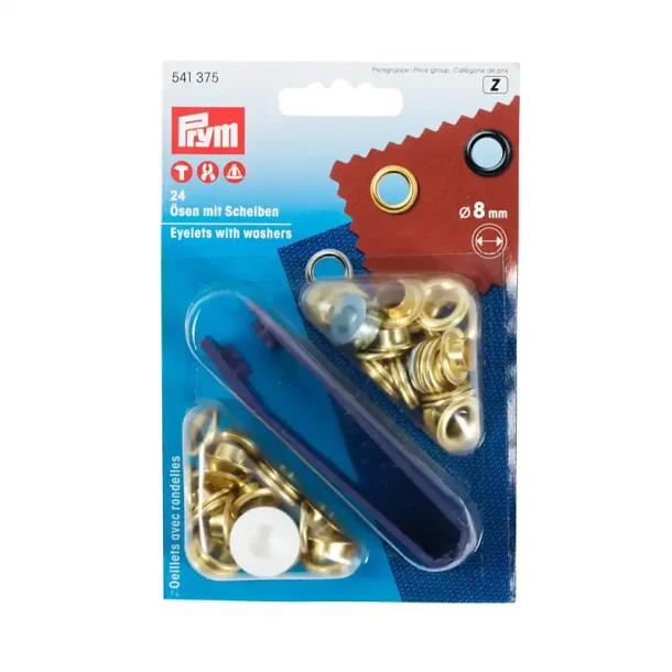 Prym Sn�reringe Guld 8 mm