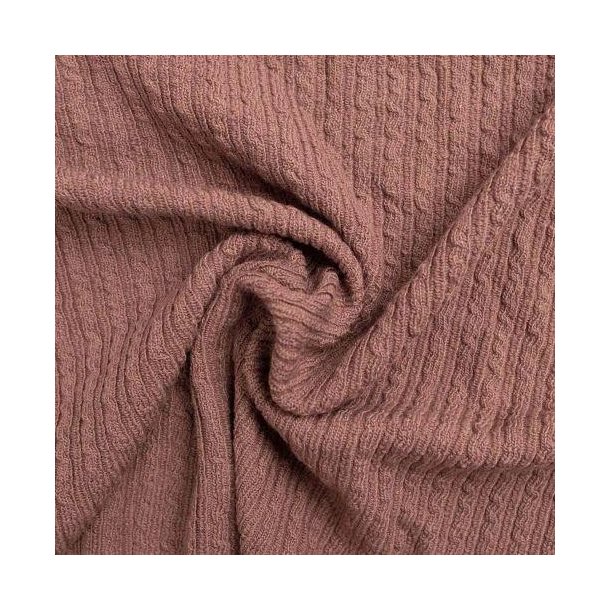 Wool chain/kabelstrik, Rosa