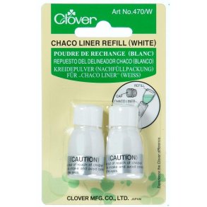 Clover skr�dderkridt refill, Hvid