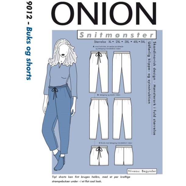 Buks og shorts str. XL-5XL