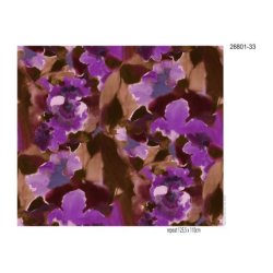 Viscose jersey m/print, Lilla/brun