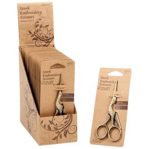 Stork broderisaks Antikgold