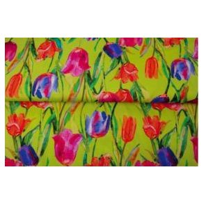 �kotex viscose jersey m/Tulipan, Gr�n