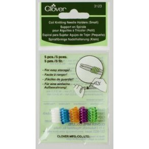 Clover coil knitting needle holder, Small