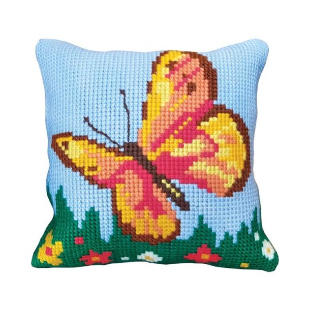 Sommerfugl orange, stramaj pude