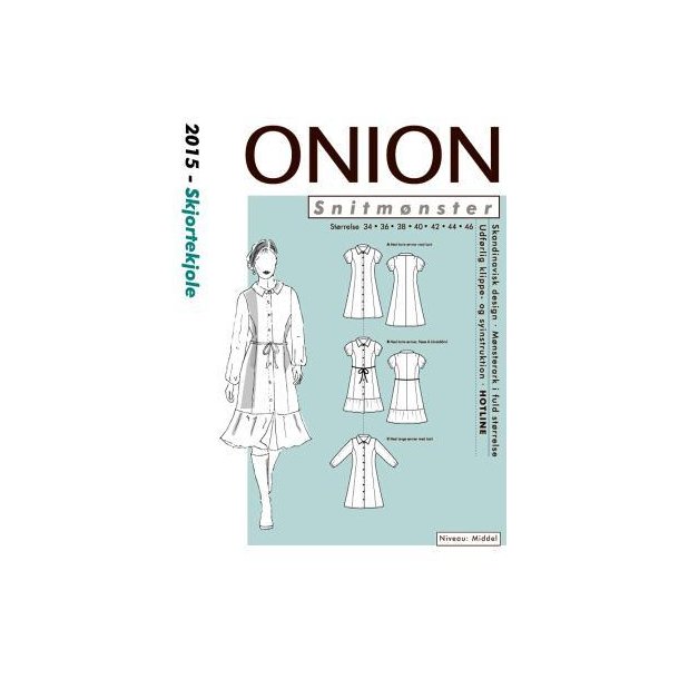 Skjortekjole 34 - 46