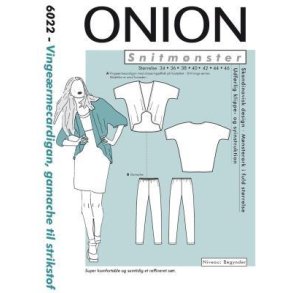 Vinge�rme cardigan, gamache til strikstof 34 - 46