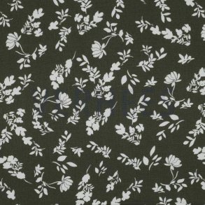 Viscose Flowers, Forrest green