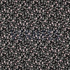 Viscose Flowers, Black