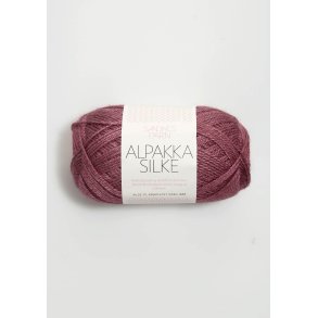 Alpakka silke, M�rk gammelrosa