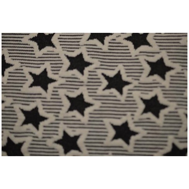 Jacquard m/sort stjerner