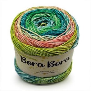 Mondial Bora Bora, Lys turkis/gr�n/rosa /M�rk turkis