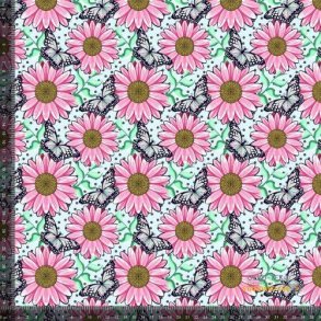 �kotex bomulds jersey m/Gerbera