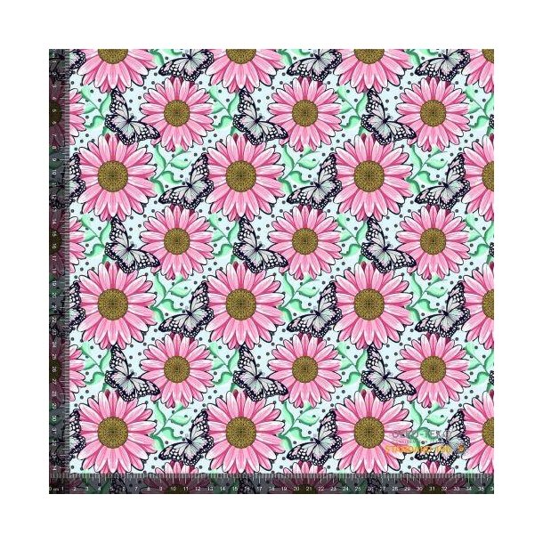 �kotex bomulds jersey m/Gerbera