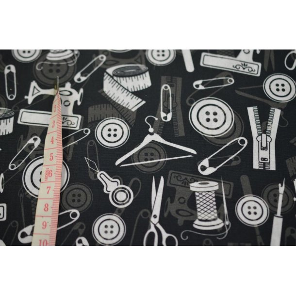 �kotex bomuld/poplin m/Sygrej