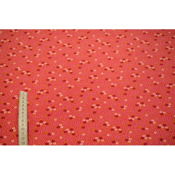 �kotex bomulds jersey Rosa m/sm� blomster