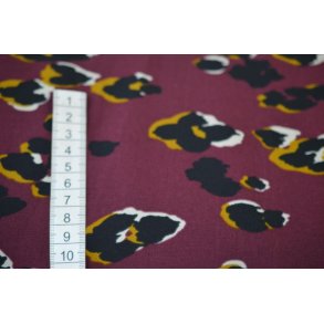 Polyester Aubergine m/print