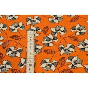 Viscose jersey  m/blomster