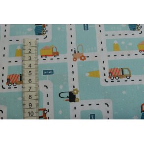 Bomuld/poplin Mint m/Vejsystem