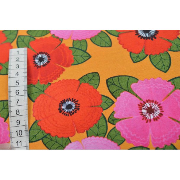 �kotex bomulds jersey m/blomster